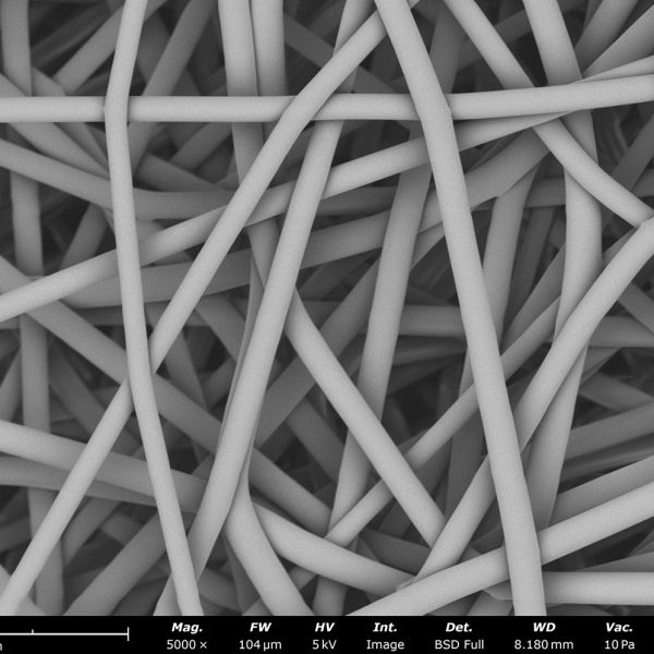 PET fibers made using HFIP as solvent